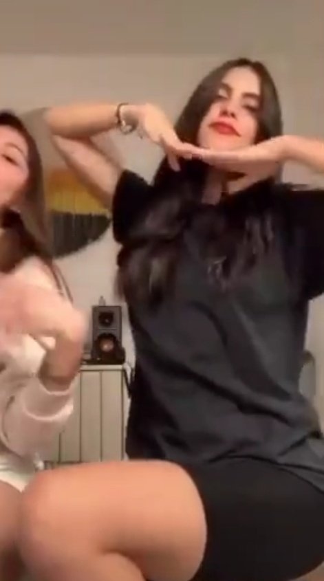 I woke my dorm up trying to screen shoot this last night. So thanks, B Another TikTok, another pose 