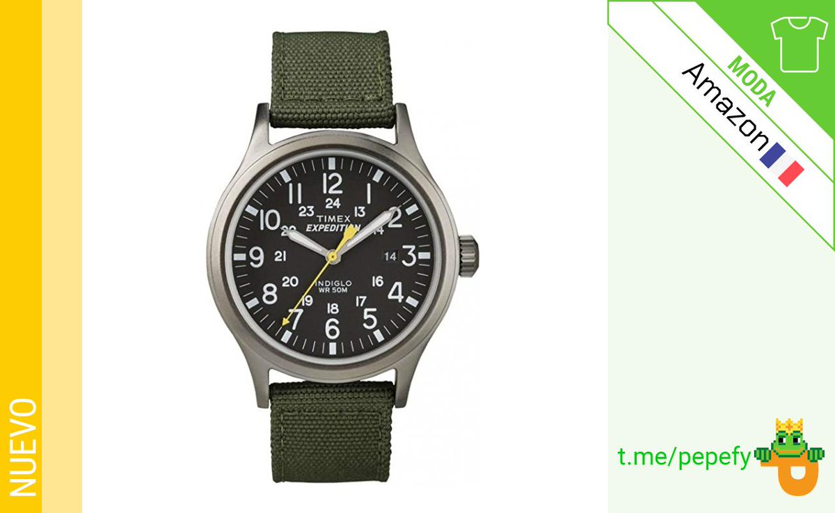 #chollos #CHOLLO Timex Expedition - Reloj analogico de cuarzo para hombre 29.60€ de 55€ 👉pepefy.com/moda/timex-exp…