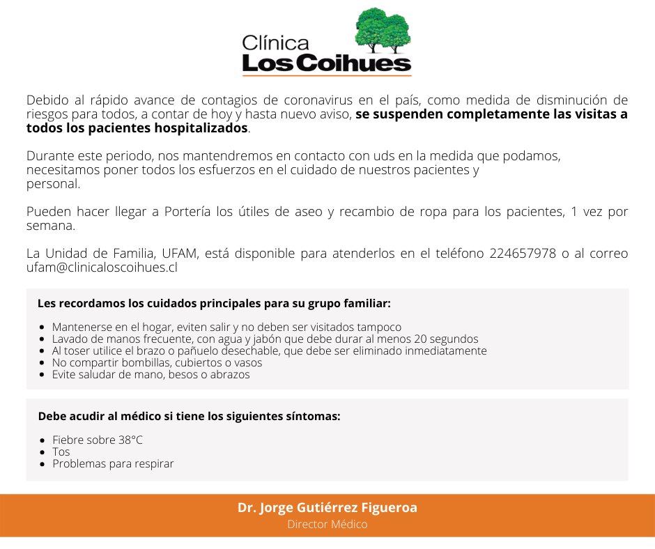 actualización de nuestro plan de protección COVID-19