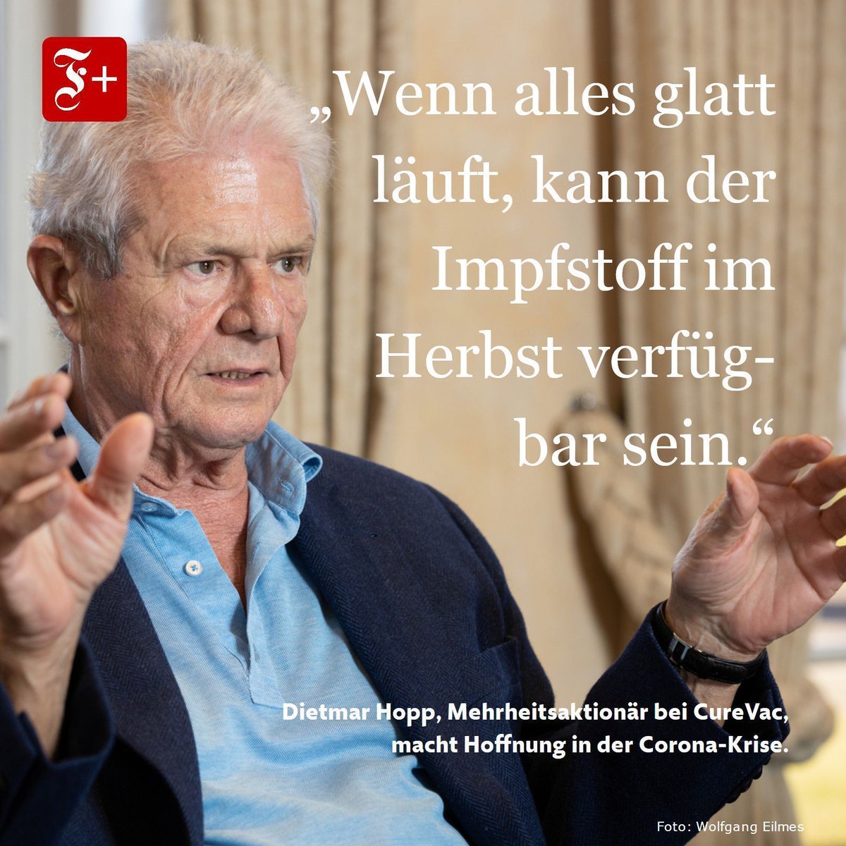 Dietmar Hopp erläutert, wie ein #Coronavirus-Impfstoff für Milliarden Menschen noch dieses Jahr kommen kann. buff.ly/3bhhzEY #Covid_19