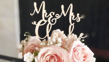 ETCHEDstudio's tweet photo. Perfect pinks sitting alongside this gorgeous rustic plain wood wedding topper.  This font is always a favourite; cute yet romantic...💘

Fabulous cake by @cakeoclockcrosby

#cakesoclockcrosby #weddingcake #lasercut #bespoke #wooden #caketopper https://t.co/VXC3mBdrG0