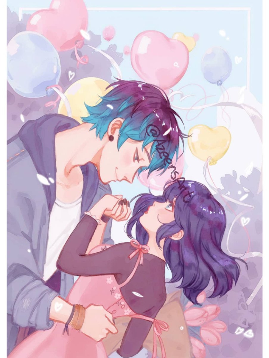 A #Lukanette piece i did for 'Miraculous Love ' from <a href="/mlove_antho/">Miraculous Loveアンソロ本企画@通販中</a> 🎈🌸💕