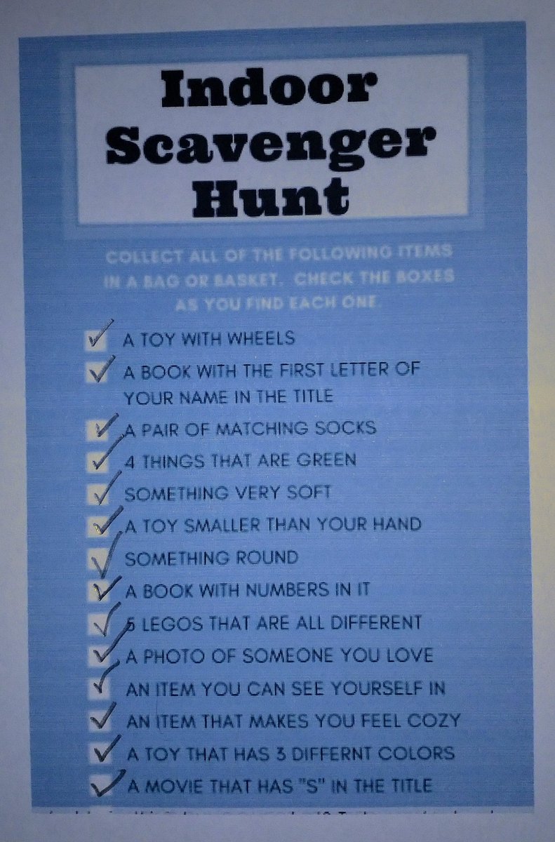 snappy_coder's tweet photo. @LanchesterEP thank you Mr Stephenson for the Y3 Indoor Scavenger hunt on eschools. We enjoyed finding the items! https://t.co/MSksDOv8RC