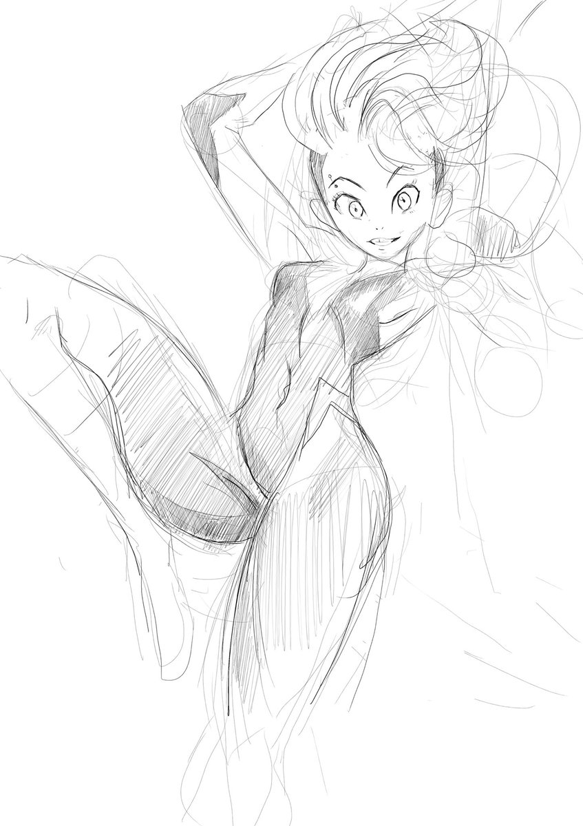 Wip sketch #gwenstacy #spidergwen #OnePunchMan 