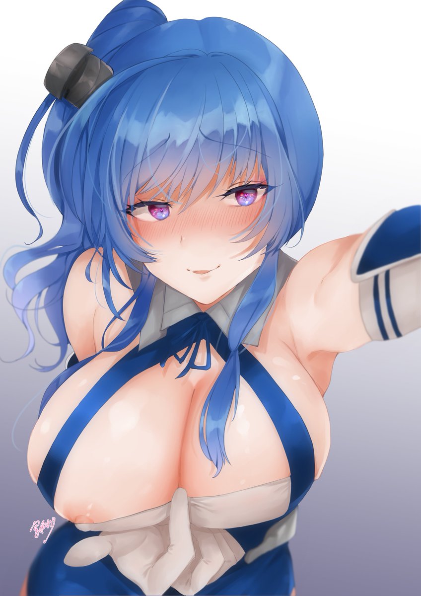 セントルイス「自撮りを指揮官に送り誘惑するセントルイス 」|坂宮つと@skeb募集中のイラスト