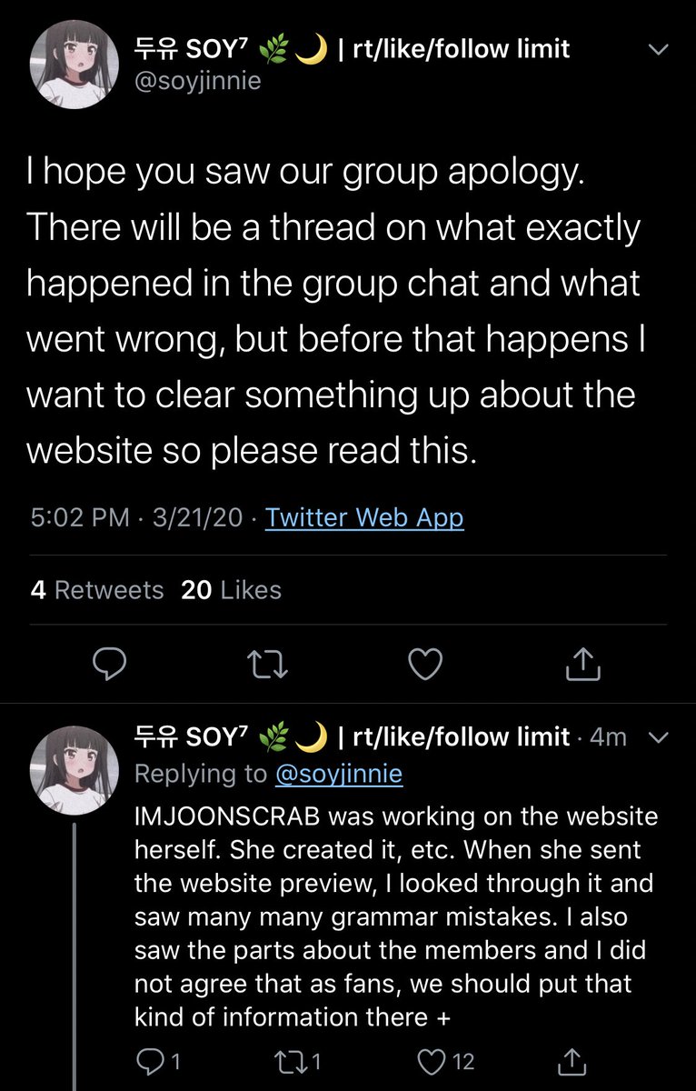 This is the explanation from another person who was a part of the original idea. I honestly don’t blame them for being worried to speak up against aya because I’ve seen how she treats people who go against her.