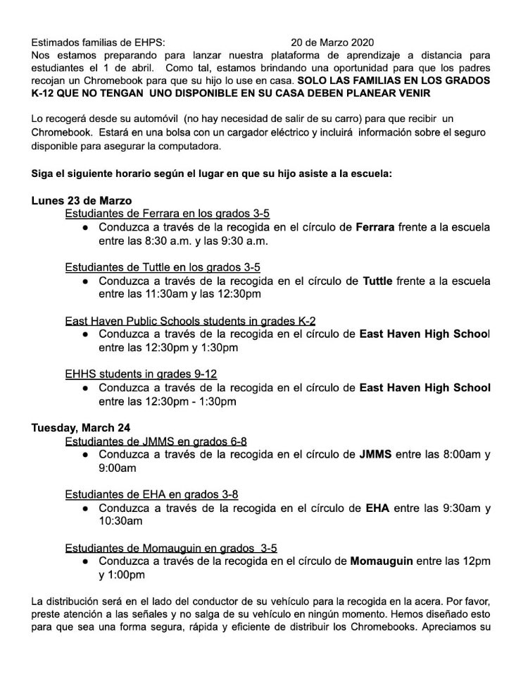 #WeAreEHPS <a href="/HarkinsEHHS/">EHHS Asst. Principal</a>  <a href="/EHHSPrincipal/">East Haven HS</a> <a href="/JMMS_LauraLynn/">Laura Lynn</a> <a href="/pdebernardo/">Paul DeBernardo</a> <a href="/SchoolTuttle/">Tuttle School</a> <a href="/EHavenAcademy/">East Haven Academy</a> <a href="/momauguinelem/">Momauguin Elementary</a>  <a href="/diane_mackinnon/">Diane MacKinnon</a>