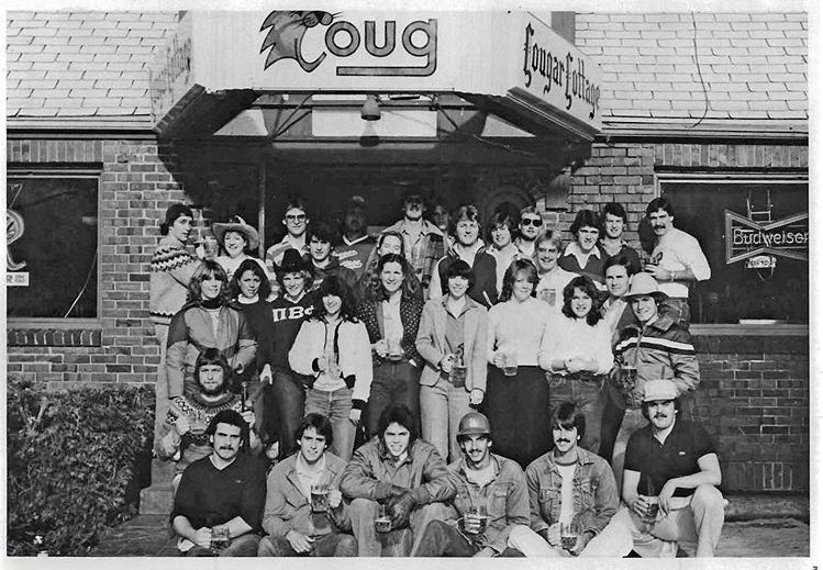 TheCoug_'s tweet photo. This little college bar has seen many generations of Cougs! Can you guess the year of this one?😊📸
You can join in by posting your Coug throwback photos with #BarstoolBestBar & #BarstoolCoug https://t.co/iUv4k6tkOb