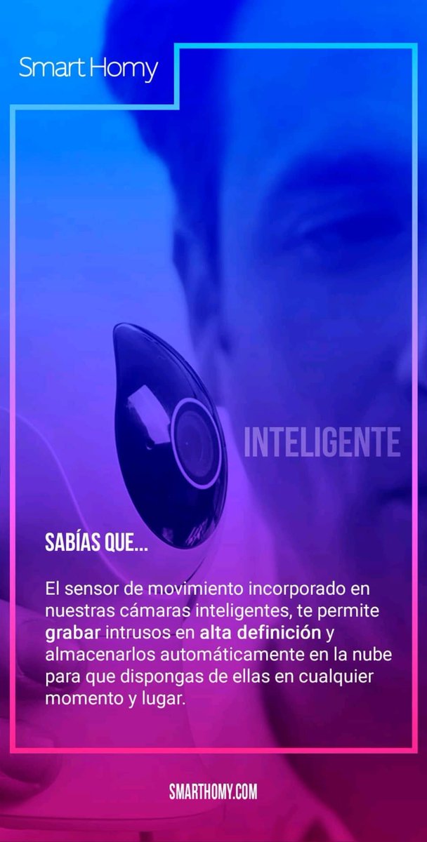 SmartHomy's tweet image. Cámaras Inteligentes @SmartHomy.
Mucho más que sólo simples cámaras de vigilancias!! #seguridad #hd #cloud #app

#hogarinteligente #domotica #camarasinteligentes #transformaciondigital