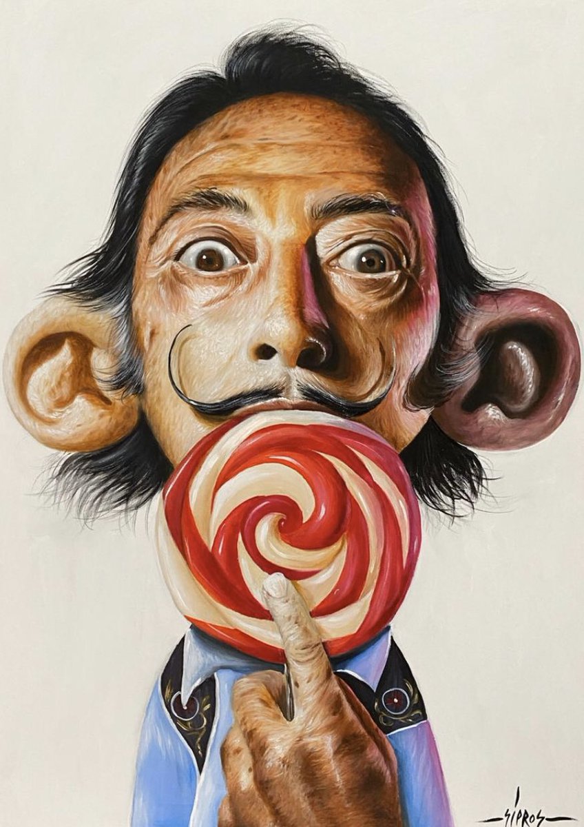 wyn317's tweet photo. Sipros | “Dali Big Ears” | Acrylic on Canvas | 50 x 70 cm | $5000. Visit https://t.co/icEK8Y7NTN to shop on our website 24/7.#sipros #artist #muralist #dalibigears #originalart #acrylicpainting #canvas #bigears #miamiartscene #streetart #urbanart #contemporaryart #wyn317 #art https://t.co/Oxxm6zIpEo