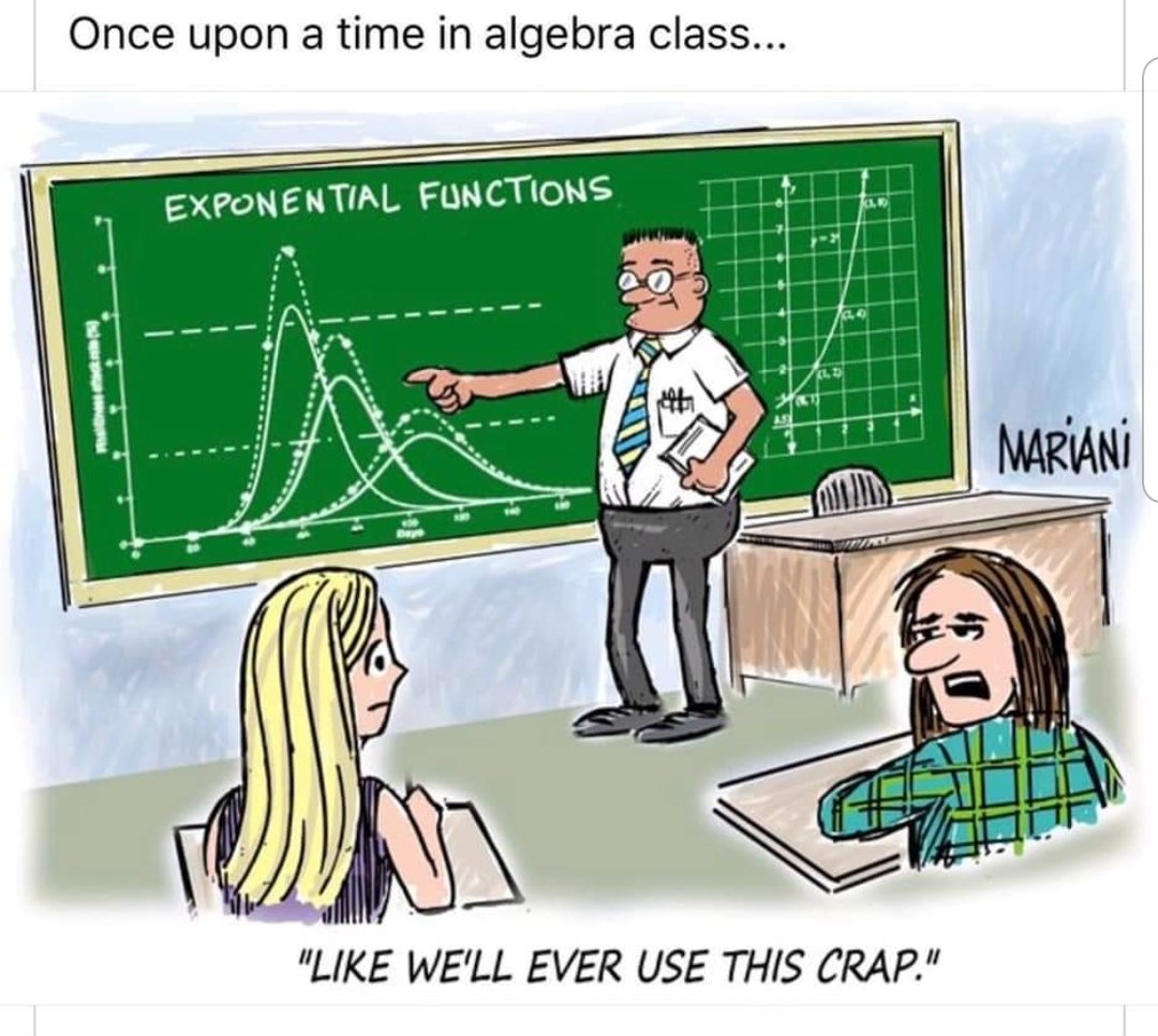 Just incase any of my students want to know "when will I use this in life" 🤣🤣🤣