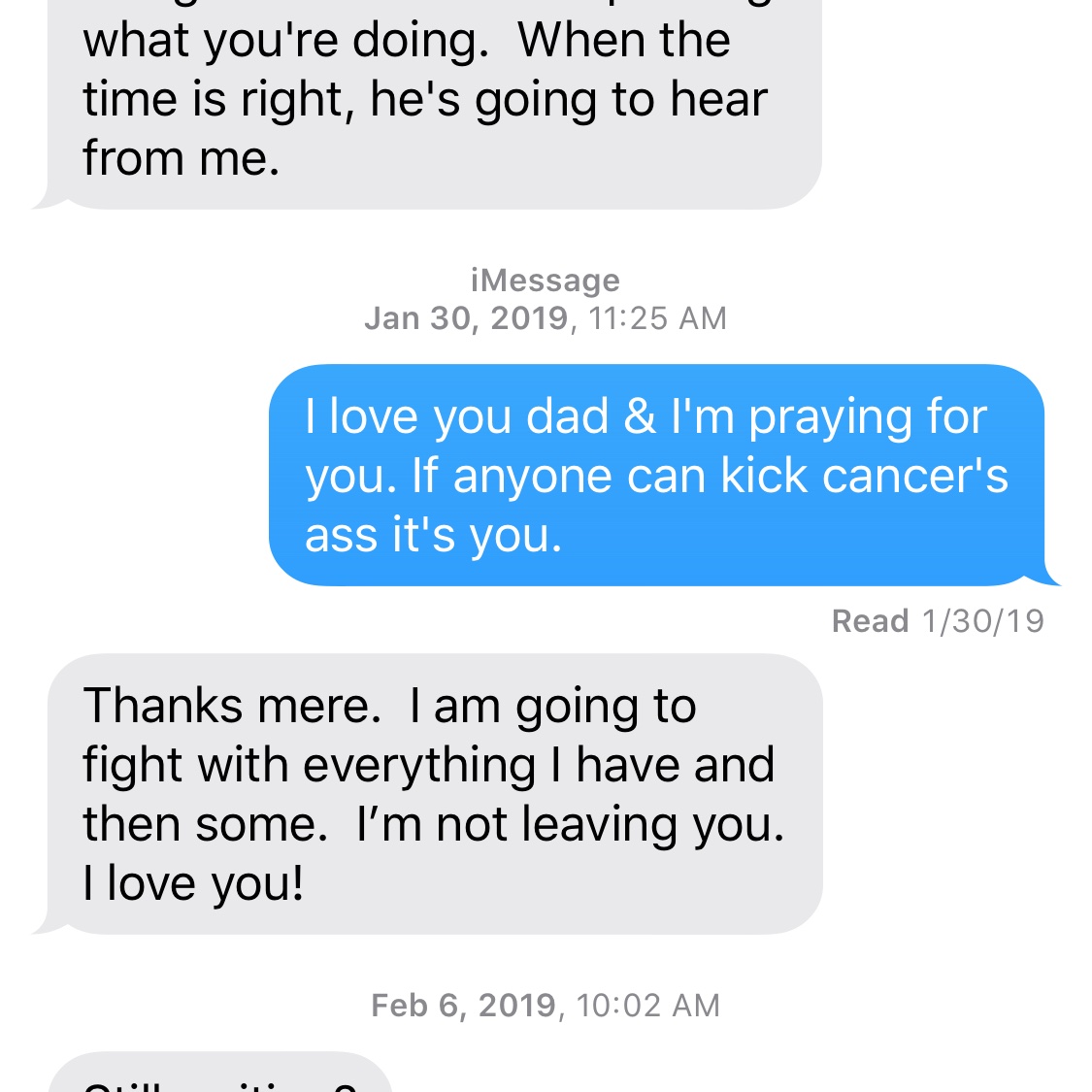 meredithgrac3's tweet photo. To the best dad there ever was, thank you for all that you taught me. You were always proud of me. You were the best coach I’ve ever had and I’m lucky to have had 20 good years with you. You kicked cancer’s ass and now you’re smiling in Heaven. I love you dad. Forever and ever. https://t.co/oJb8qONKYs