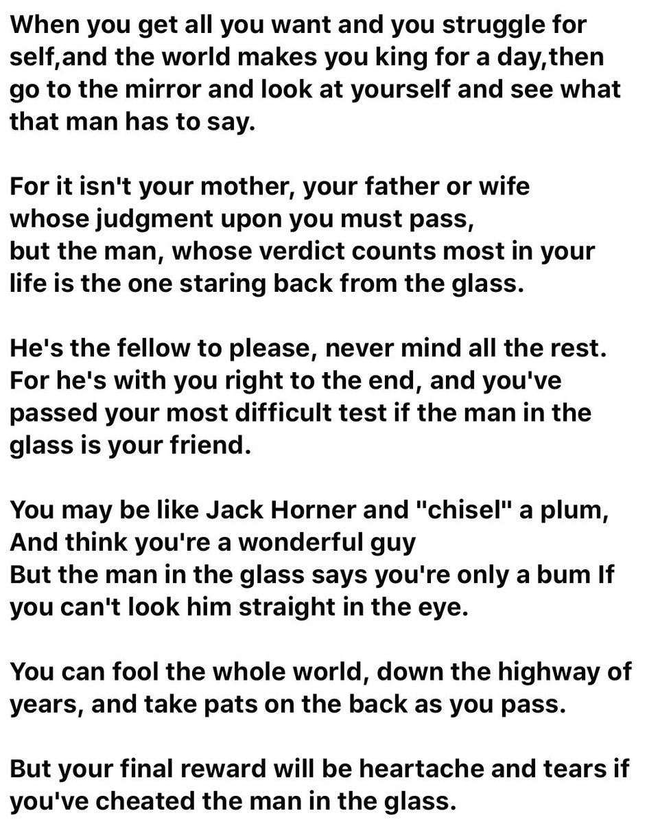 mikerotheram's tweet photo. For everyone out there trying to abide by the social distancing and #Covid_19 here is a poem for you. Itโs called the #manintheglass. Donโt let the team down. We are all cogs in this together. https://t.co/6vA7EHtIJE
