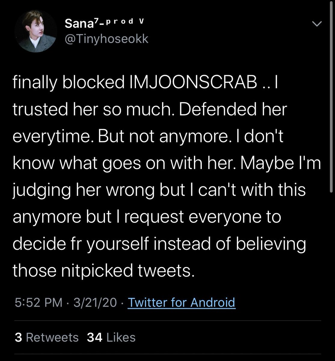 Also want to add this because this is really messed up to lie about. Idk if she told them this or if they were lying to help her, but claiming she’s overdosing when she clearly wasn’t is emotional manipulation. And the “nitpicked tweets” sure sounds like they still believe her.