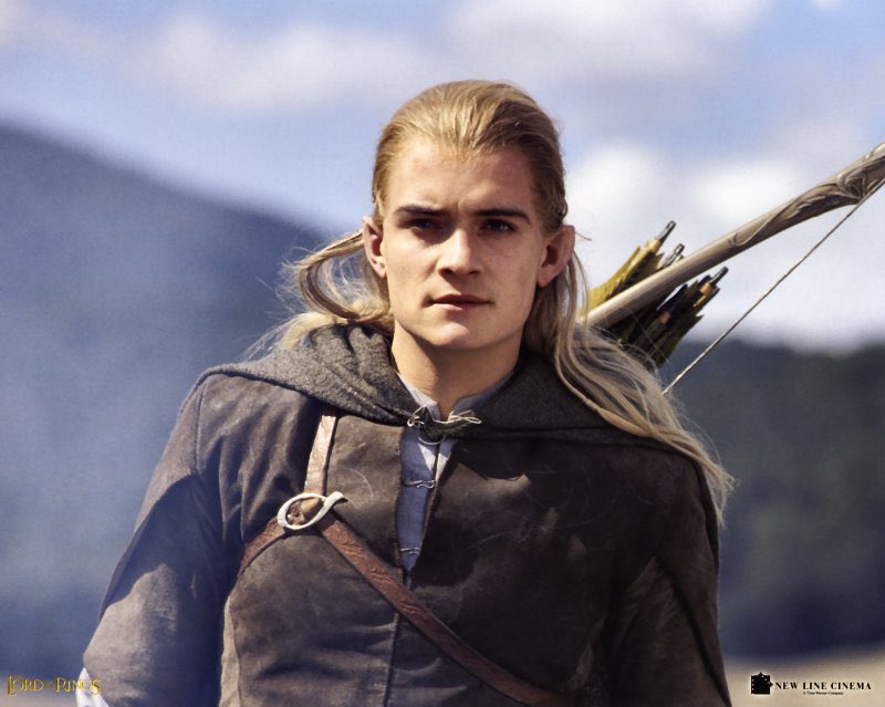 Thinking about being home from college (possibly having just graduated, possibly earlier than that) and looking at the first shots of Orlando Bloom as Legolas with my father. He was grumpy ‘cause he looked too young. I was like, sorry dad, HE’S BEAUTIFUL. #LotR  #FLTFT