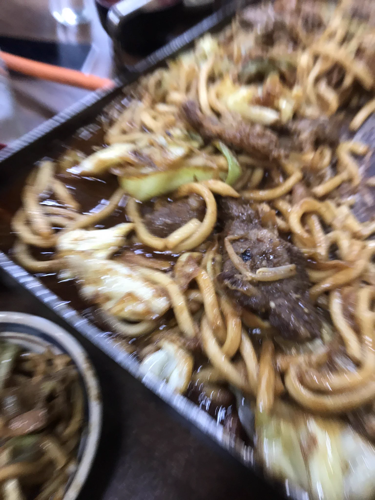 俺も亀山味噌焼きうどんで似たようなことなった  
