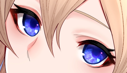 最近は目の輪郭を上手く描けるよう色々試してる。次は瞳 