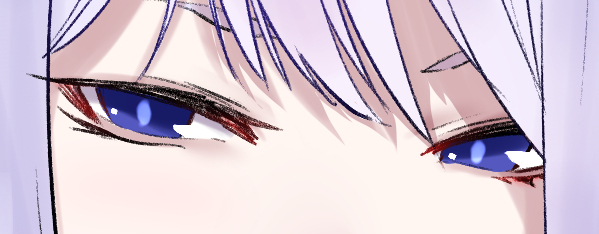 最近は目の輪郭を上手く描けるよう色々試してる。次は瞳 