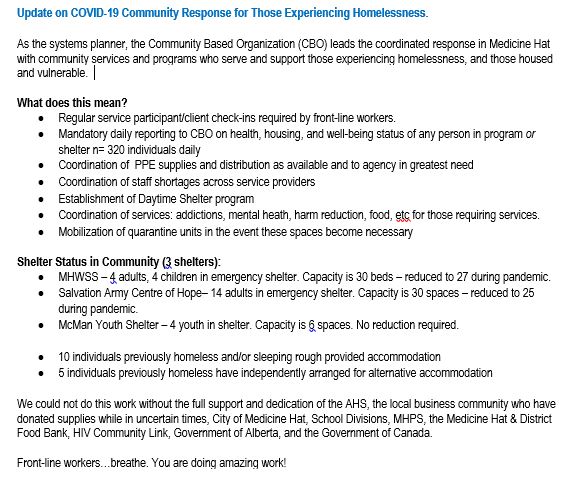 endhomelessness's tweet photo. Update on COVID-19 Response for Those Experiencing Homelessness #medhat https://t.co/uhIFj4V1TF