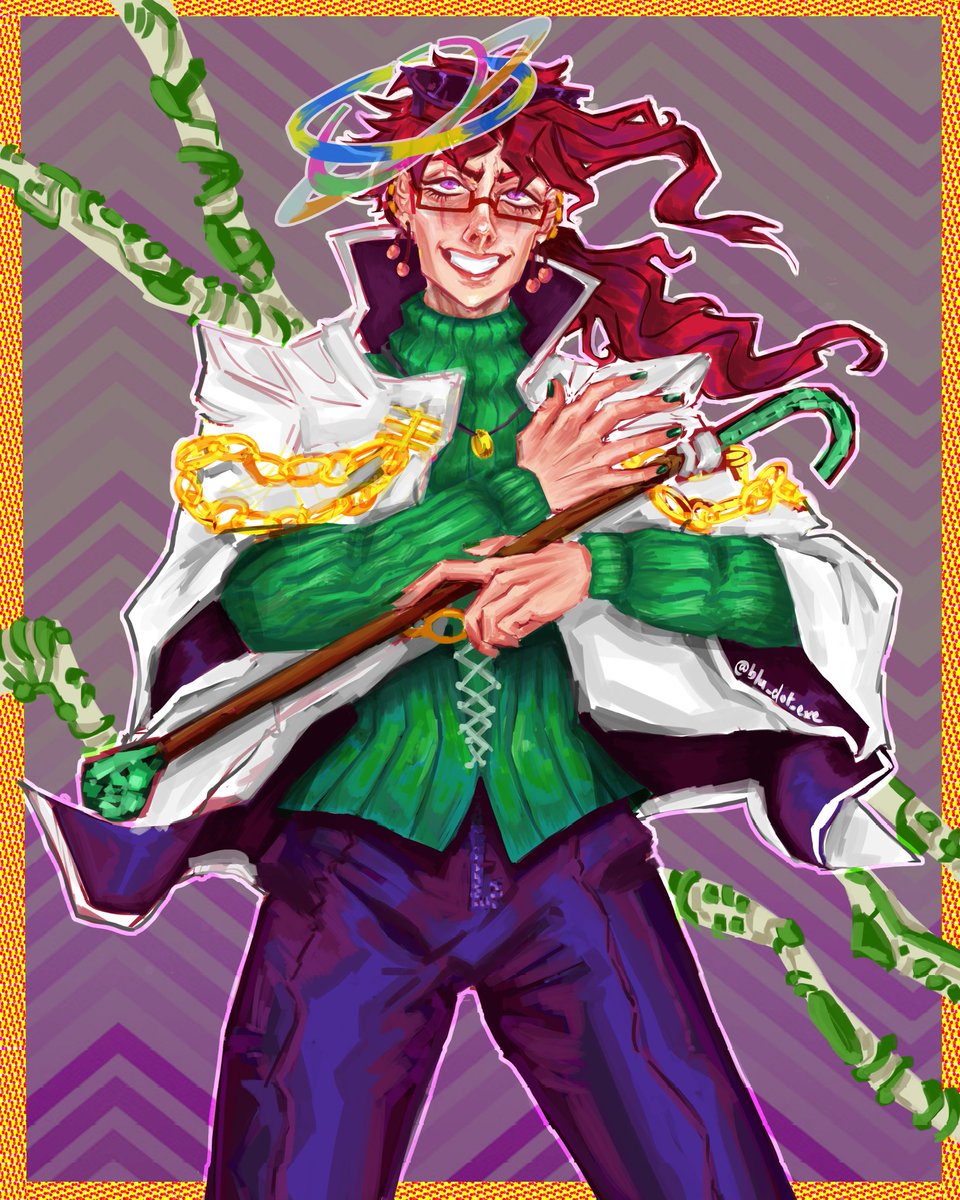 blu_dot_exe's tweet photo. My dtiys submission for Kallimania on insta 
I did this about a month ago oh heck 

#kakyoinnoriaki #kakyoin #part4kakyoin #jjba #jjbafanart #JOJOsBizzareAdventure https://t.co/c4J9exJPOH