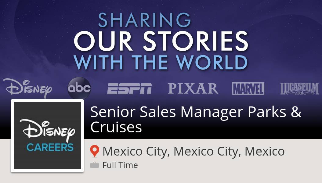 Tina_Porter's tweet photo. #Disney is hiring! Senior #Sales Manager #Parks &amp; Cruises in #MexicoCity, apply now! #job https://t.co/MwRWDB9vaY #DisneyJobs https://t.co/kF0hlVAnYa