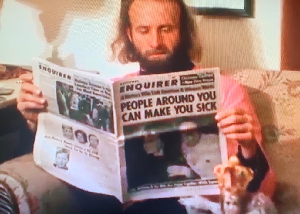 Unexpectedly topical scene in an unapologetically trashy film.