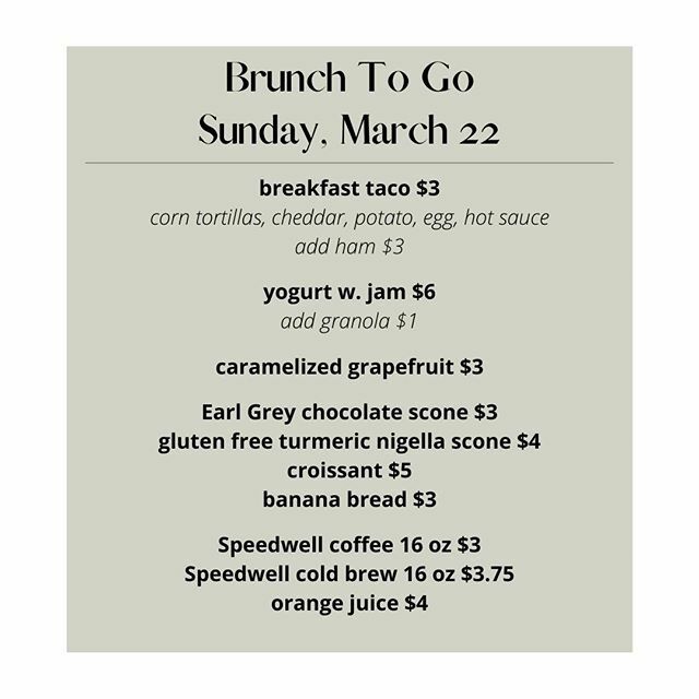 You've had dinner so you're probably already thinking about your next meal. Let us take care of brunch. Preorder online! Orders close at 8 am tomorrow morning. Pick-up between 9 am and 11 am. See you then! ift.tt/3bjbcAG