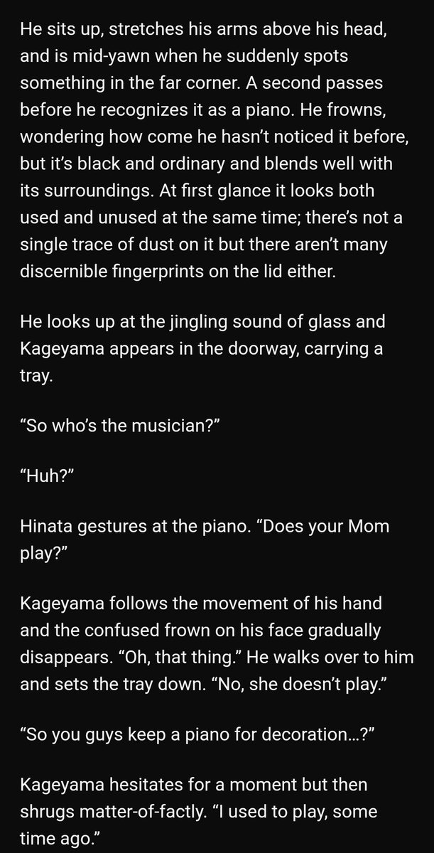 Itsy bitsy crush by tsunderei https://archiveofourown.org/works/15854319 -1/1-kagehina-kageyama plays the piano-hinata falls in love even more-cute