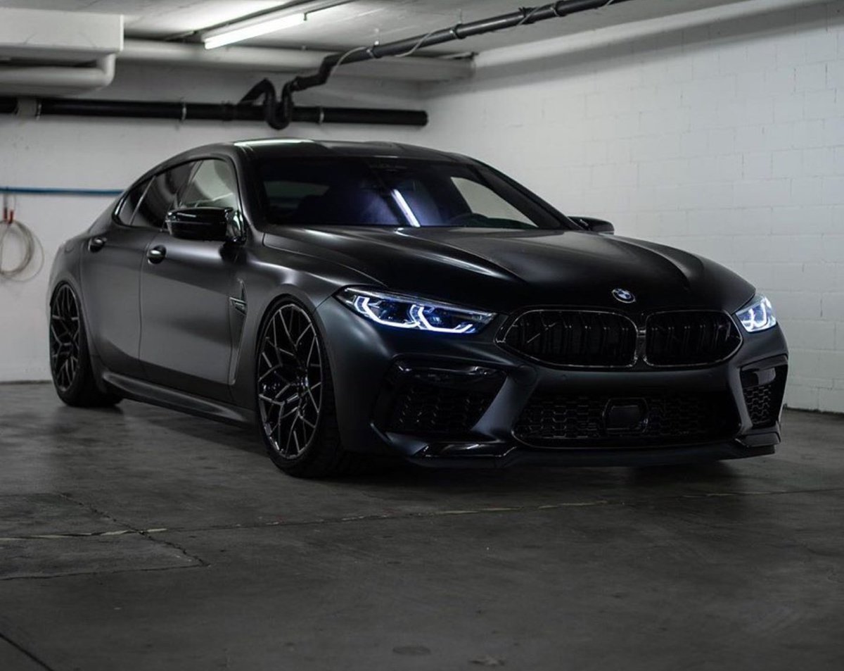 𝑾𝒐𝒓𝒍𝒅𝑾𝒊𝒅𝒆𝑪𝒂𝒓𝒔 Satin Black Bmw M8 Gran Coupe