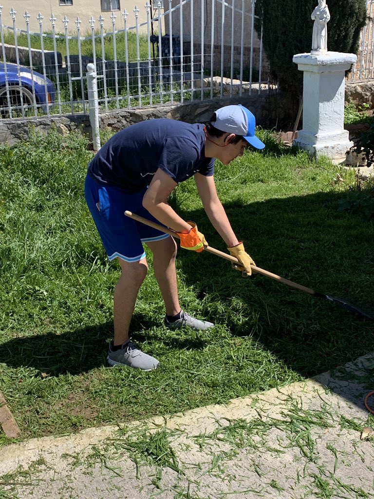 MGuerrero_EES's tweet image. AP course 📚on Yard Work at Mama’s and Papá’s(RIP)- a score of 5 ✅. You have earned your horns for today 🤣@santireyes549 @MSynergi4 #PracticingSocialDistancing