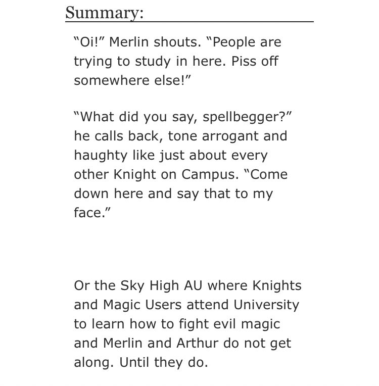 • Fractured Magic by LunaCanisLupus_22 - merlin/arthur - Rated E - modern au, university(with magic) au - 141,868 words https://archiveofourown.org/works/11430318/chapters/25610787