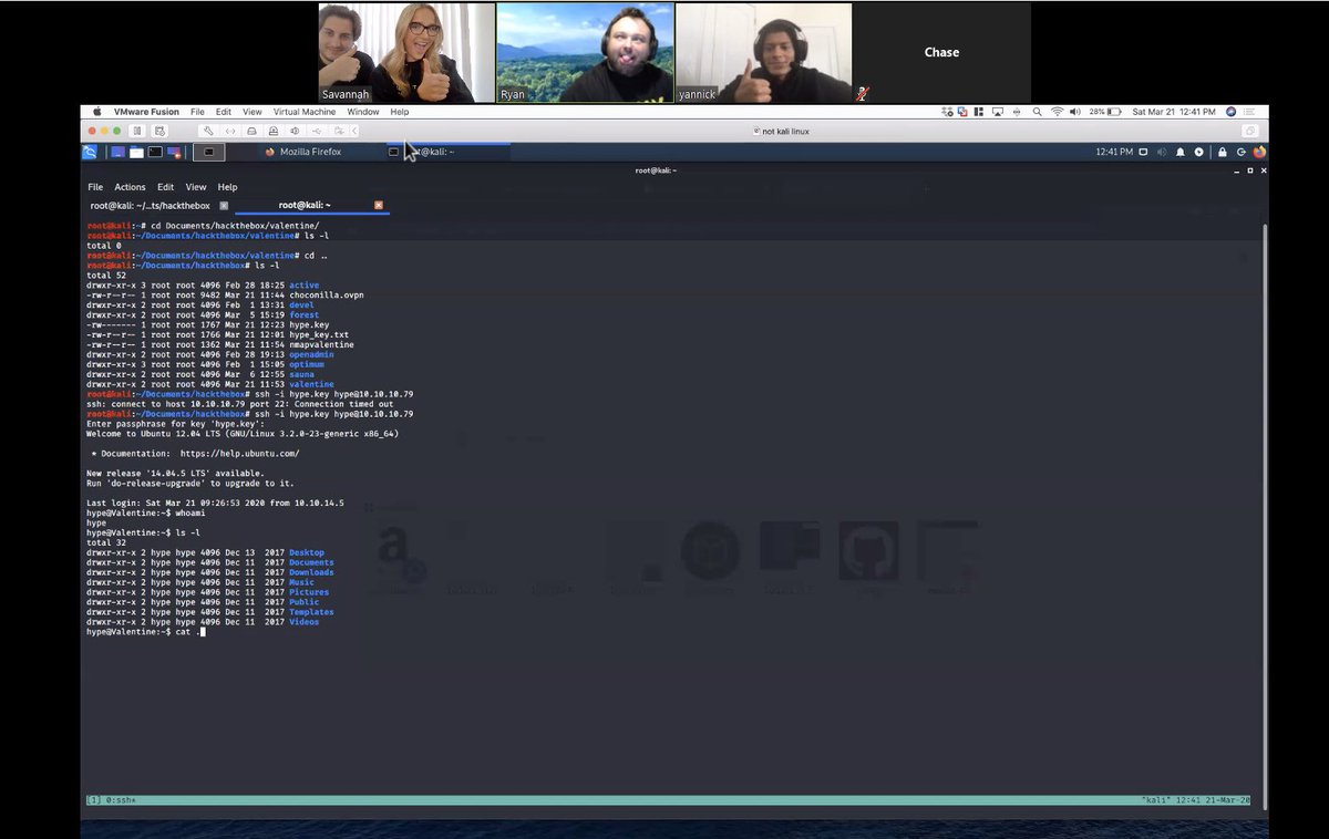 lazzslayer's tweet photo. Thank you to everyone who joined the virtual @hackthebox_eu Tampa Meetup today! @WhoisChaser and I walked through the Valentine and Forest boxes which show the dangers of exposed private keys and how Active Directory can be abused. Looking forward to the next meetup!  #hackthebox https://t.co/2M1GCEBmLp