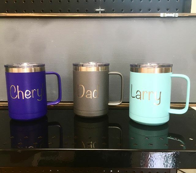 Intaglio_us's tweet photo. Looking for stylish, stainless steel coffee mugs? Now you can get your name or business logo engraved on them. #mugs #coffee #intagliolaseranddesign #insulated #thermal #stainless #tumblers https://t.co/BGDcHr2Tis https://t.co/Zdz9IZVxOx