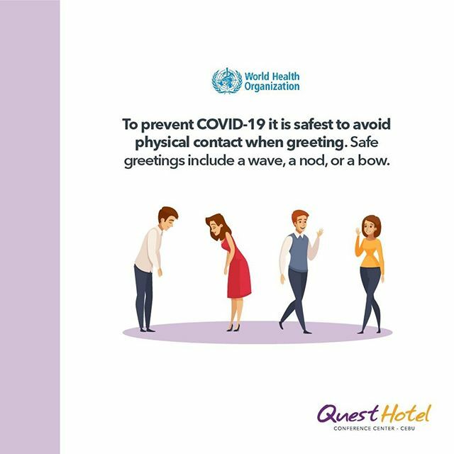 QuestHotelCebu's tweet photo. Here's how you can continue to greet friends and colleagues - from a safe distance. 🙏👋 https://t.co/nqJ8mfeAdJ https://t.co/LOxZaWfyoX
