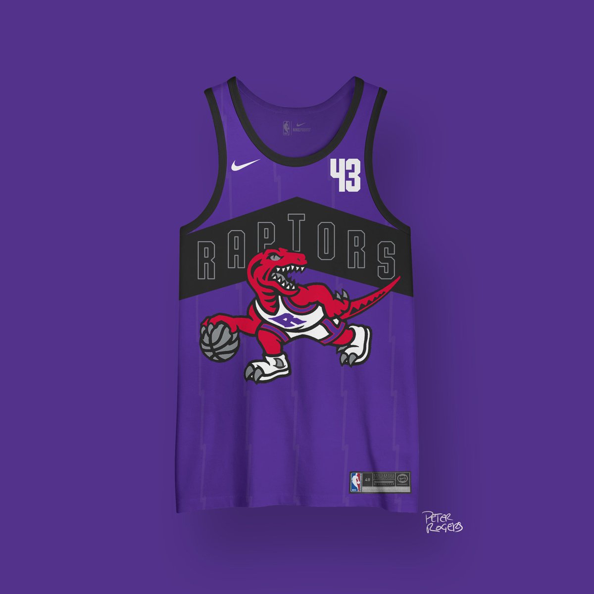 TORONTO RAPTORSa modern twist on the purple classic (which is a top 5 jersey in all sports) @RaptorsHQ |  #wethenorth  