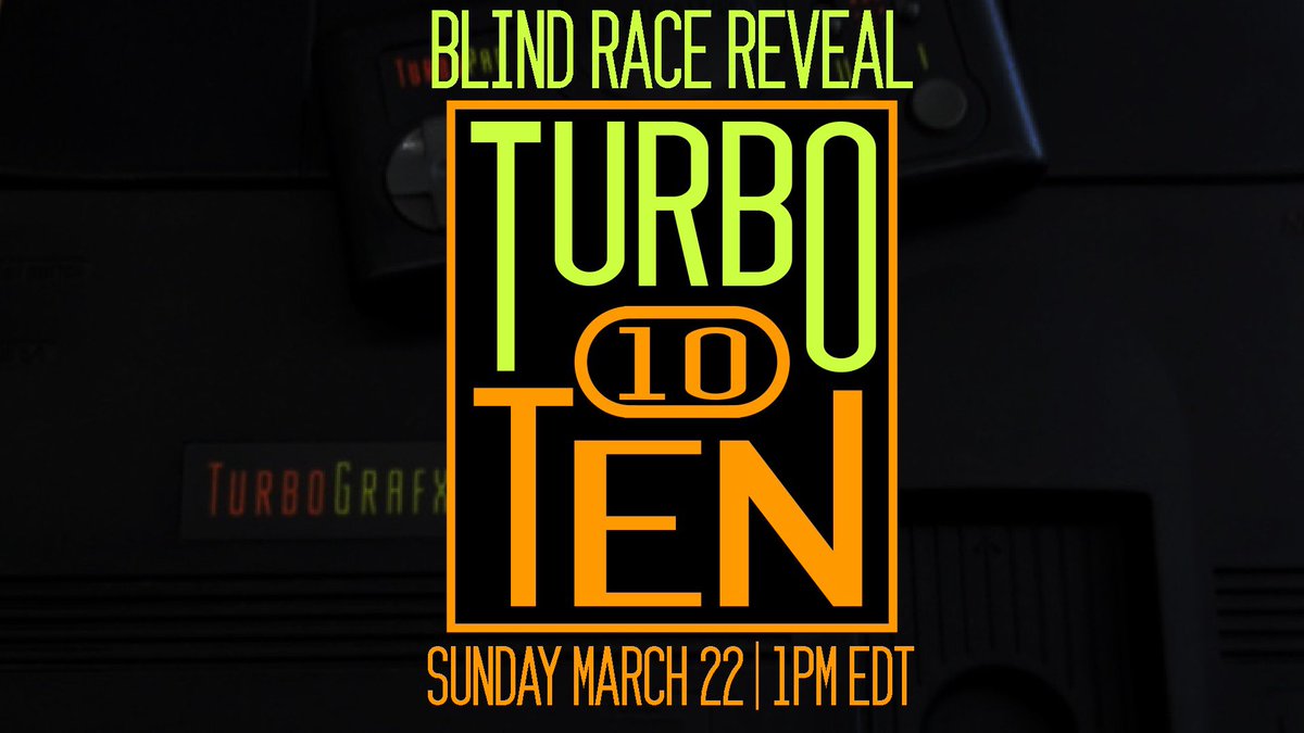 retrogaminglive's tweet image. Coming up tomorrow, our race weekend continues with the blind reveal race for the Turbo Ten, our 10-game Turbografx marathon race!

Join us for the game reveal tomorrow and for our main race Saturday, May 2, both at 1PM EDT