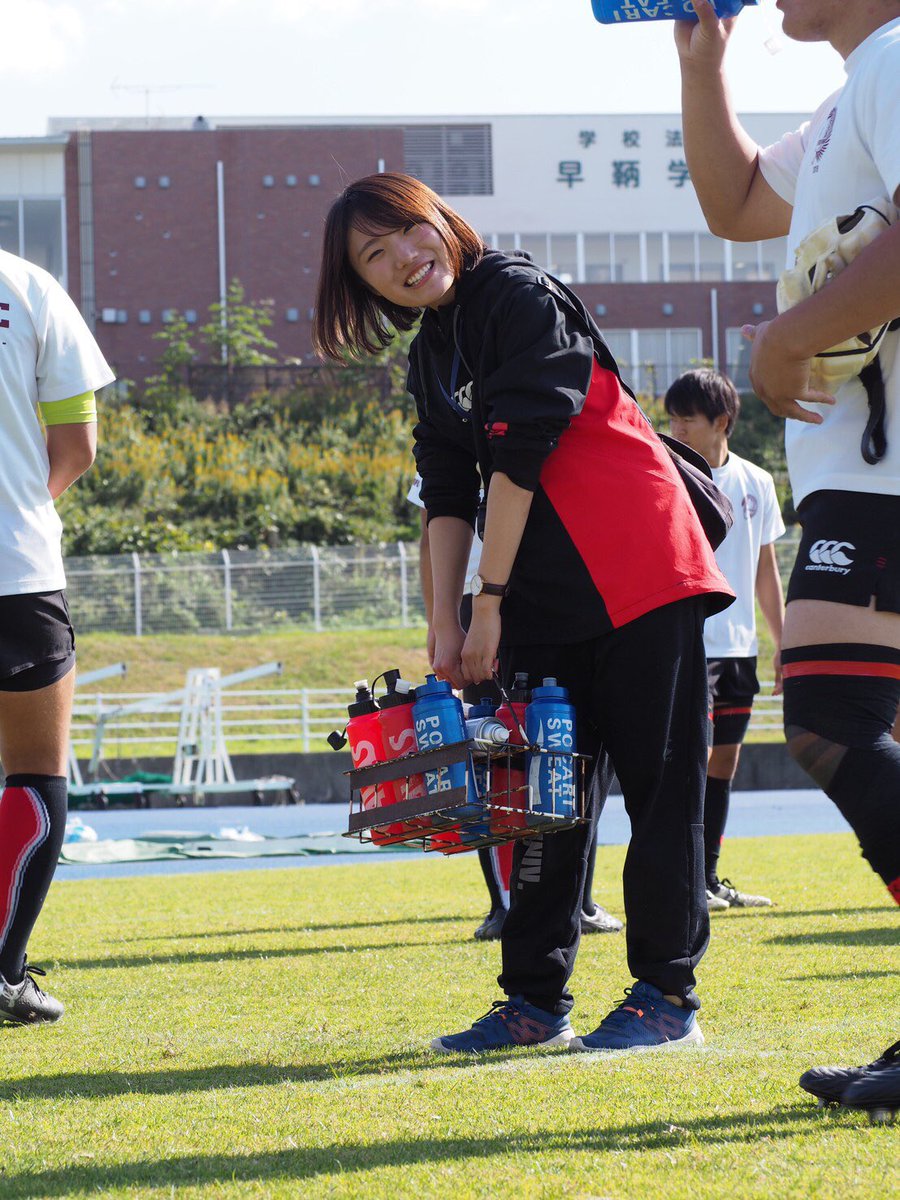 広島大学ラグビー部 No Twitter No 23 山本里菜 福井仁愛女子高校 マネージャー いつも健気にマネージャーの仕事をこなすりなぷー おっちょこちょいでたまにやらかすけど やる気は部員以上 ラグビーに関わり始めて早くも4年目 今年は1k走るかも 春から広大