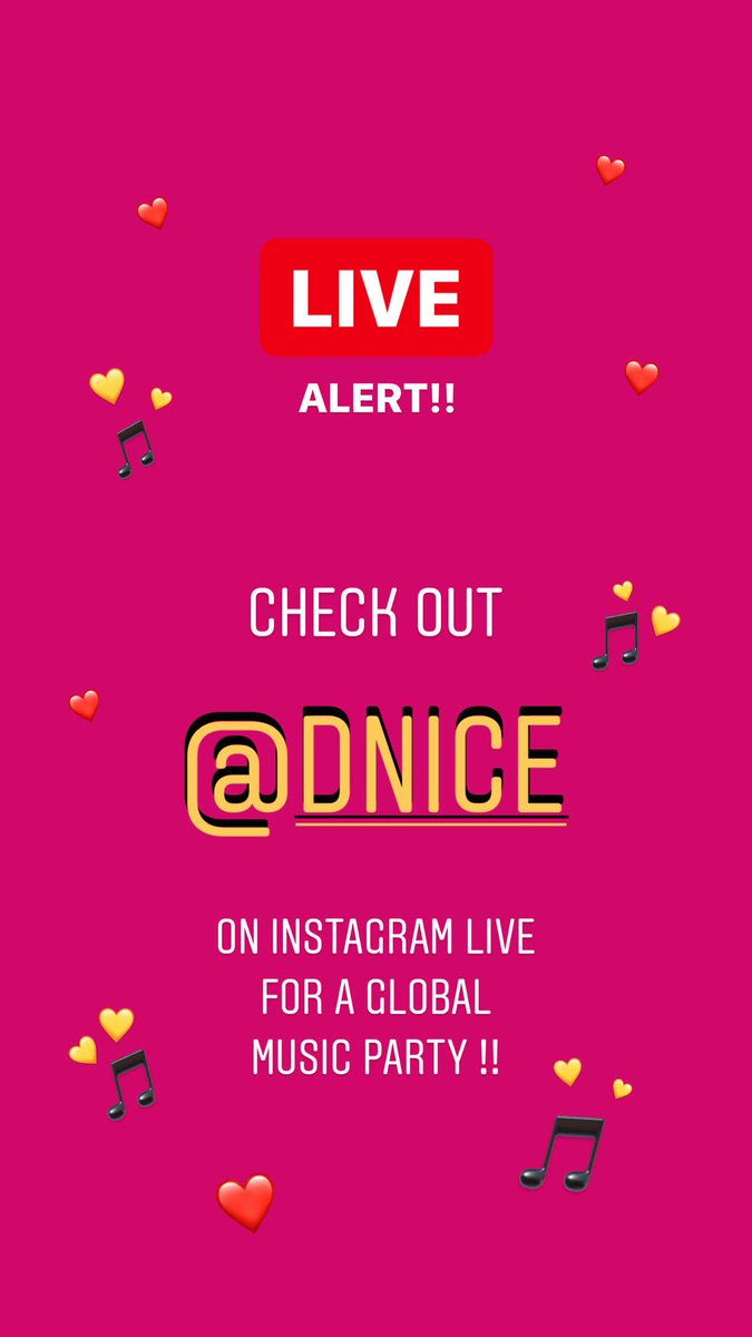 Living for the global music party with @djdnice happening right now! 🎶❤instagram.com/dnice