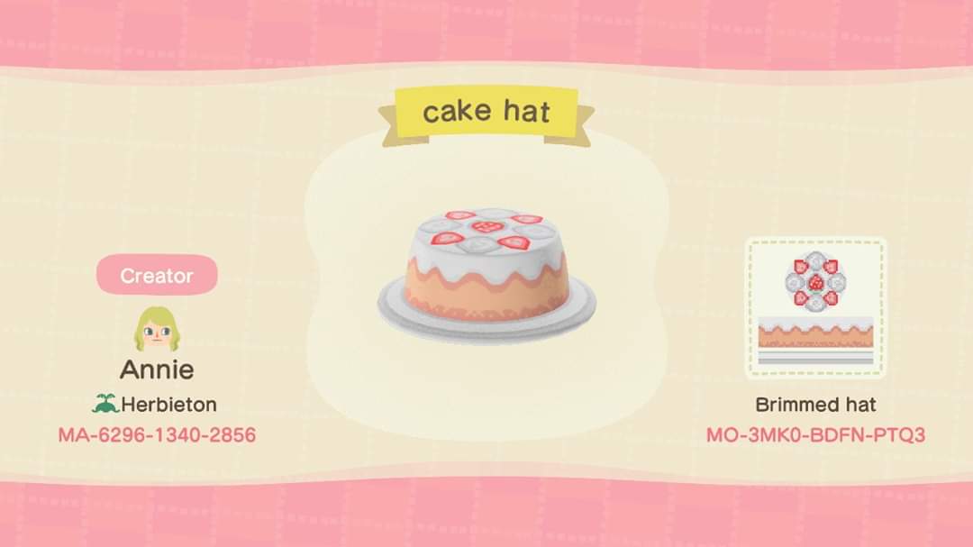 dearanipii's tweet photo. Introducing, Cake hat and Cake dress 
#AnimalCrossingNewHorizons #ACNH #ACNHDesign #acnhpattern https://t.co/FnEPr2OKwO