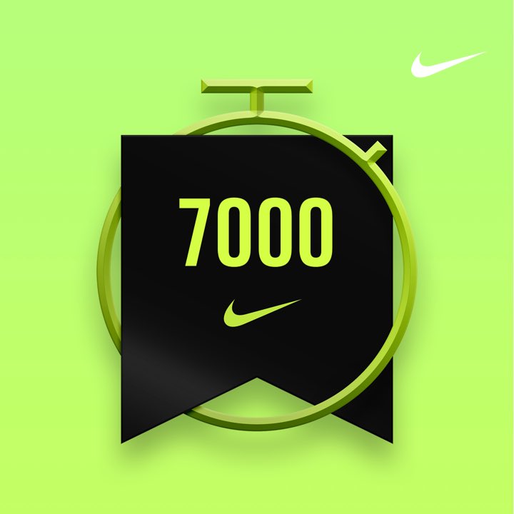 Chen_Victoria's tweet photo. ⁦@Nike⁩ #NTC 7000 minutes and counting! Let’s do this!! https://t.co/8jpxPEFUfk