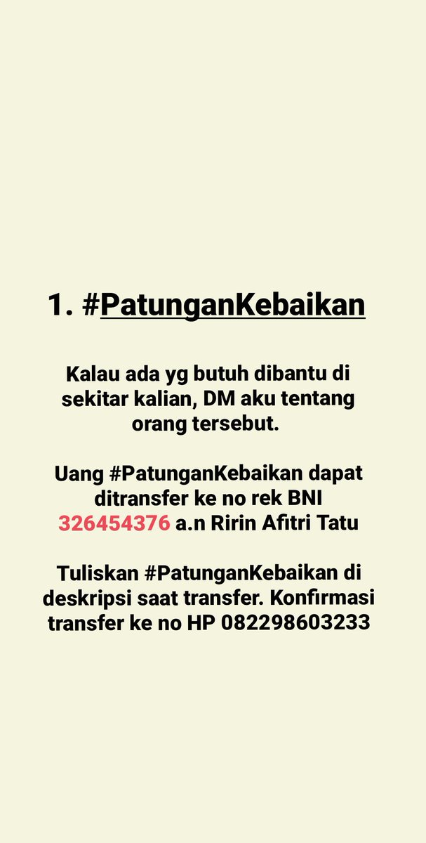 3. #PatunganKebaikan
