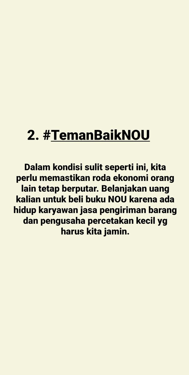 5. #TemanBaikNOU