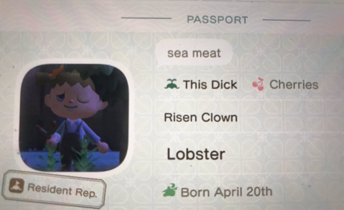cowthistle's tweet photo. i love one woman and her name is Lobster #AnimalCrossing #ACNH https://t.co/nDXYC17U5y