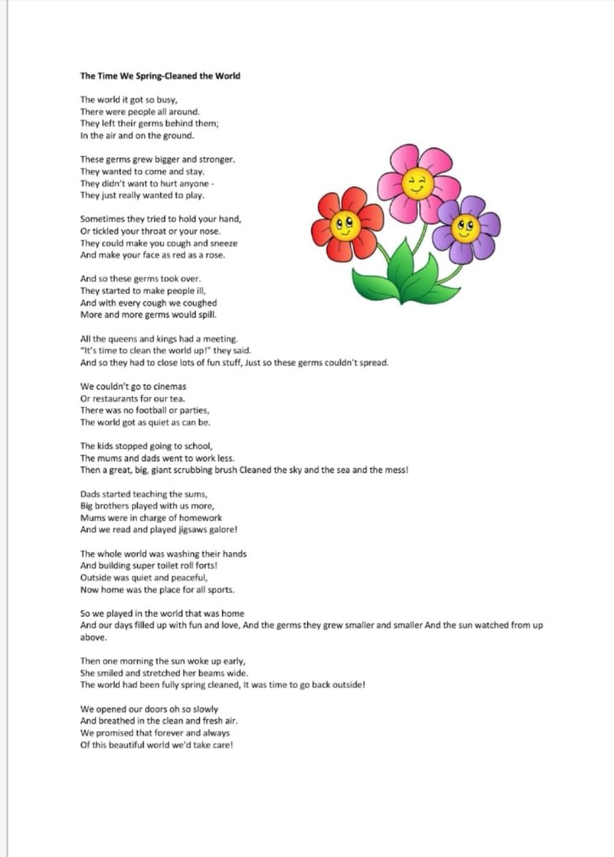 A poem for the kiddies. My sister read this to p1-3 children in her school on Friday. I think it's beautiful ❤ Please share.