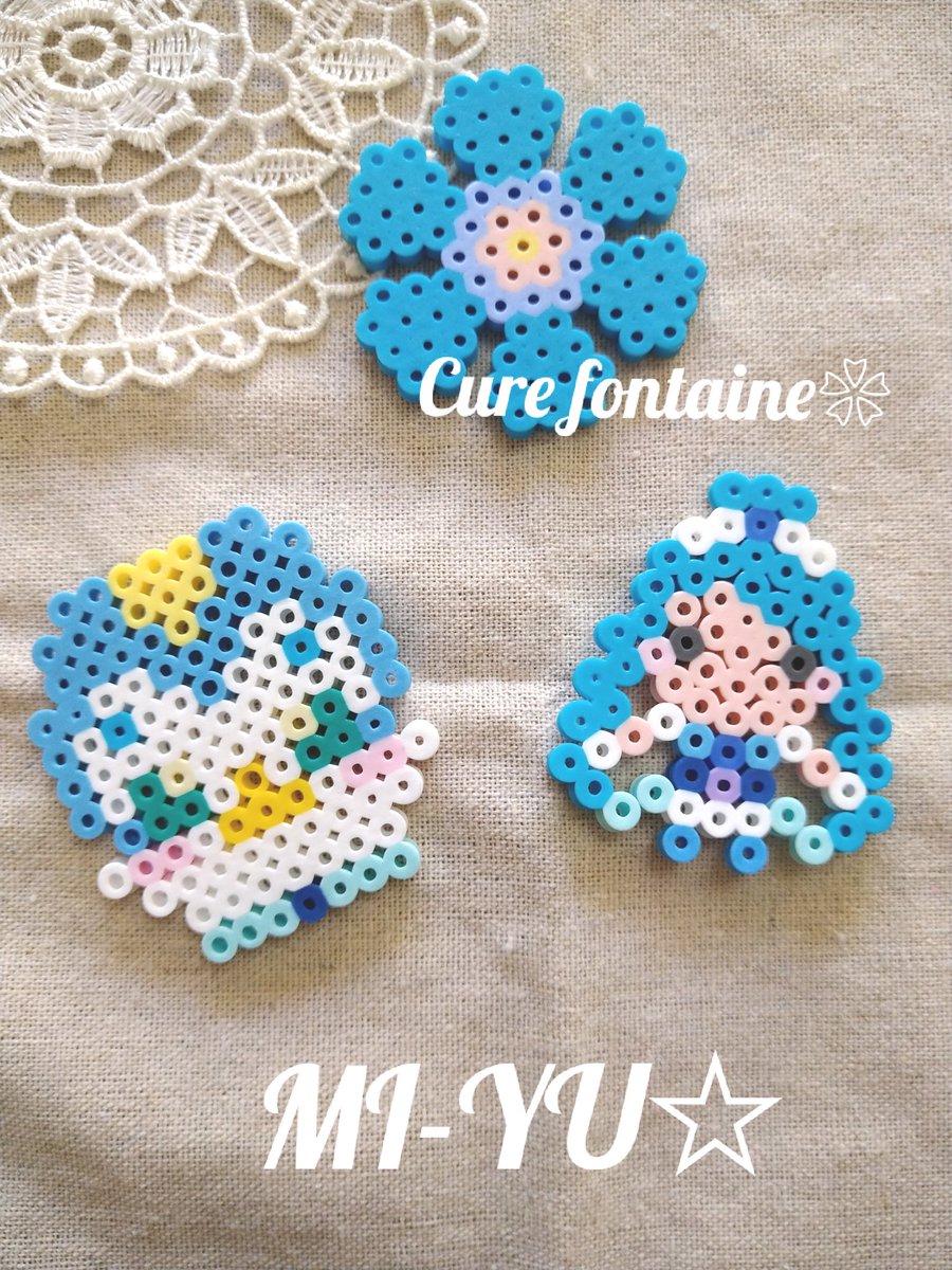 Mi Yu のアイロンビーズ Twitterissa 今日は 久々にアイロンビーズ 楽しかったぁ アイロンビーズ作家 Jugem ブログ ブログ更新中 アイロンビーズ プリキュア ヒーリングっとプリキュア キュアフォンテーヌ