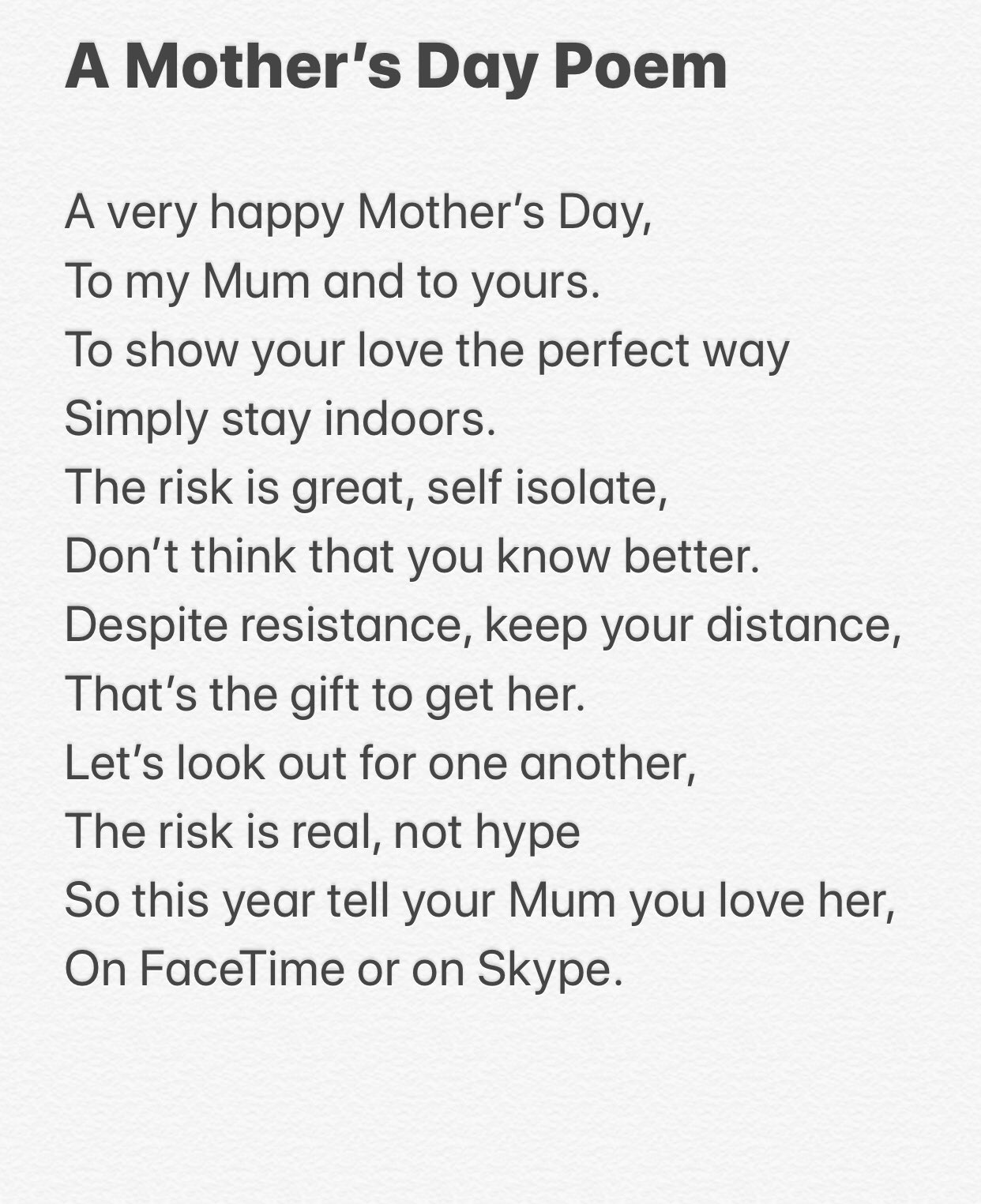 About outlet mothers day