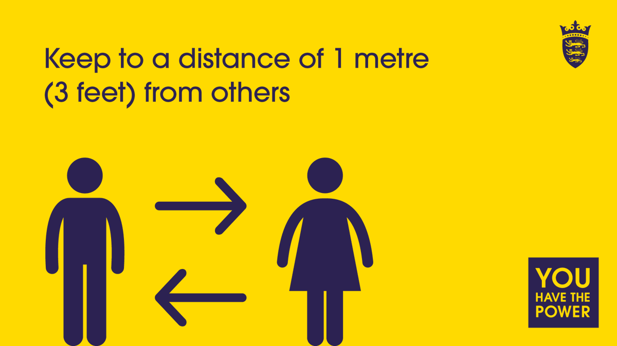 GovJersey's tweet photo. To help reduce the spread of coronavirus, we now advise Islanders of all ages to immediately practise social distancing. 
You have the power to protect our Island from coronavirus: https://t.co/mecNEdYoTN https://t.co/pAbXB34NV3