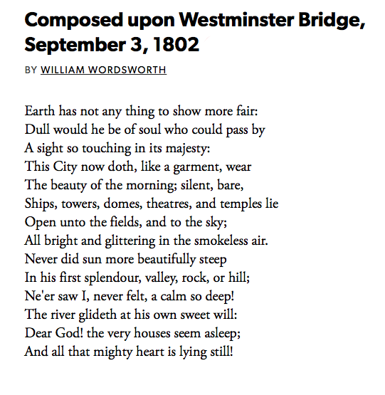 11 Composed upon Westminster Bridge, September 3, 1802 by William Wordsworth  #PandemicPoems https://soundcloud.com/user-115260978/11-composed-upon-westminster-bridge-september-3-1802-by-william-wordsworth