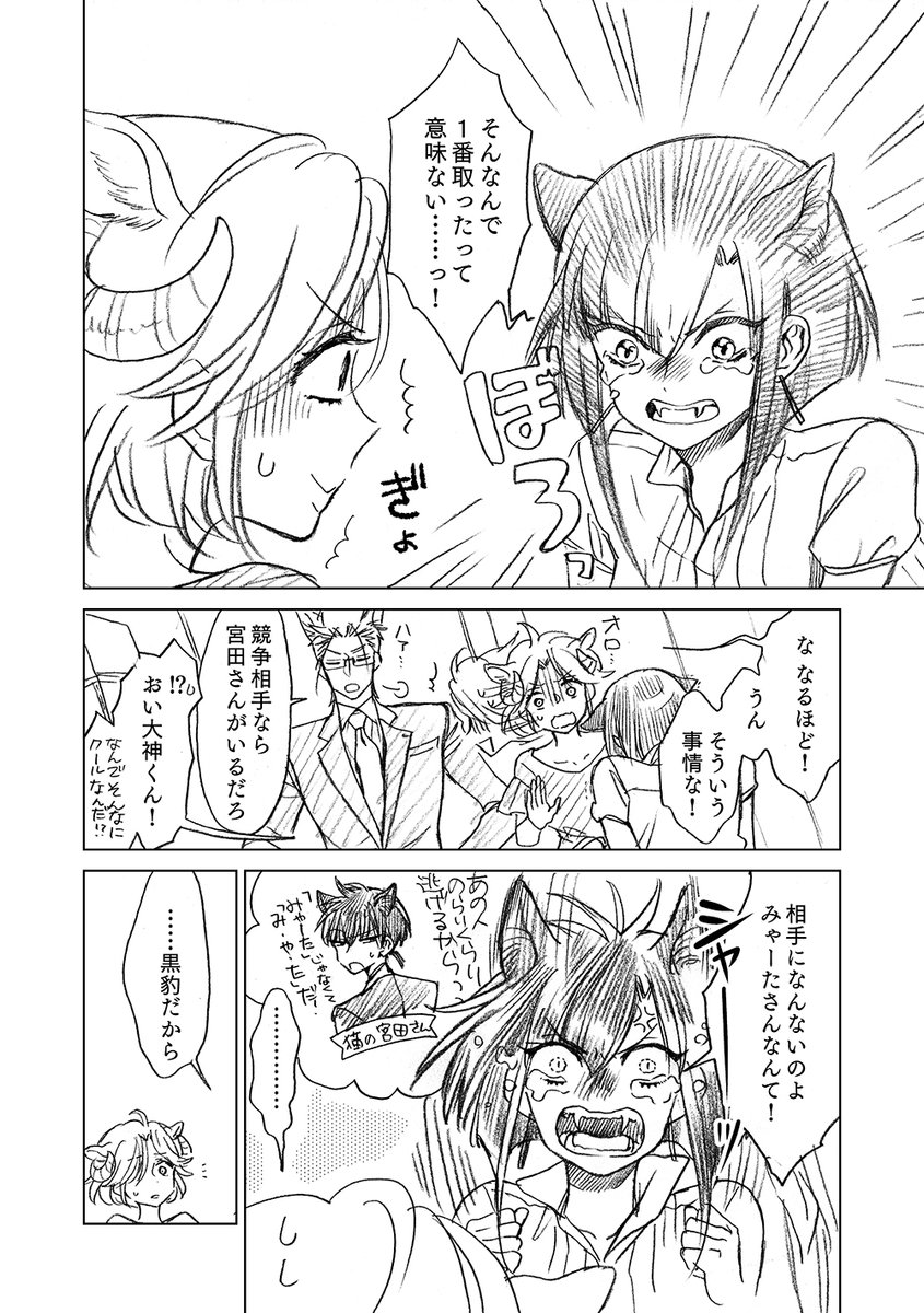 【創作漫画】オオカミ部下くんとヒツジ上司さん その9 1/4 