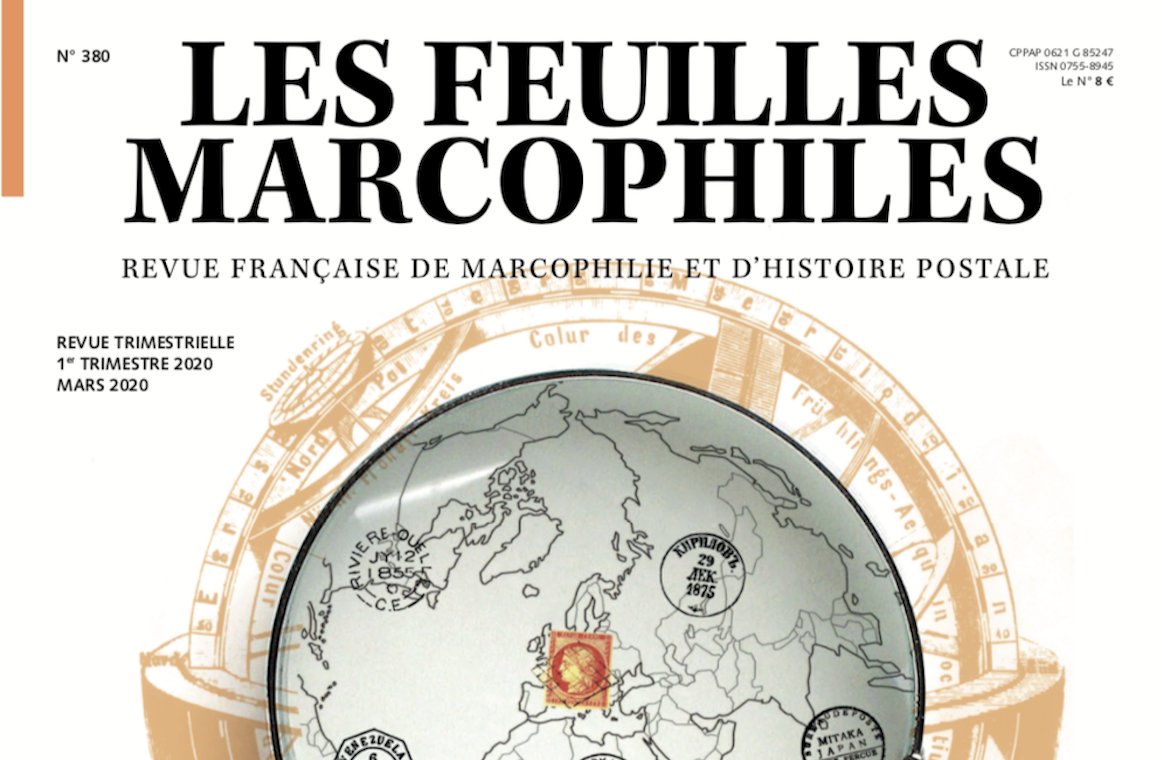 UnionMarcophile's tweet image. [Feuilles Marcophiles] ⚠️ #confinement • Le Comité de l’@UnionMarcophile, sur proposition de son président @laurentalbaret, a décidé exceptionnellement de donner la possibilité à tous de lire gratuitement Les Feuilles Marcophiles n°380 (1er trim. 2020) bit.ly/2J88S3u